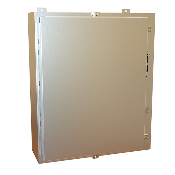 Hammond Clamps Electrical Enclosures, 30 in H, 8 in D, 25.38 in W, NEMA 4X, 304 Stainless Steel 1447SN4SSE8 - main
